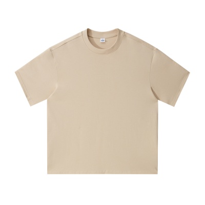 RJ男装轻奢美式高端潮流男女潮牌半袖圆领简约个性重磅短袖T恤