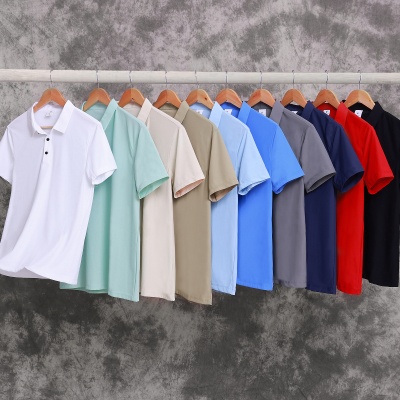 耐磨四面弹力男装polo衫团体服定制高级感印logo商务翻领广告衫夏