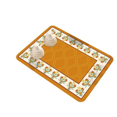 抖音同款厨房台面沥水垫科技绒吸水地垫餐桌免洗隔热垫一件代发