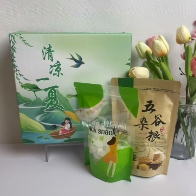 300克绿豆，一袋300克冰糖 清凉防暑套盒礼品批发套装