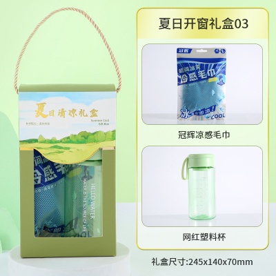 夏日清凉礼包夏季伴手礼送员工实用防暑降温包礼品套装员工福利