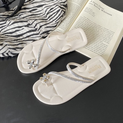 女趾凉穿夏季平底字外一女士夹趾季平拖鞋套防滑沙滩凉鞋新款女时