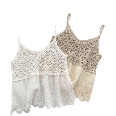 新款夏季休闲时尚吊带背心女夏外穿无袖针织内搭上衣女韩版显瘦潮