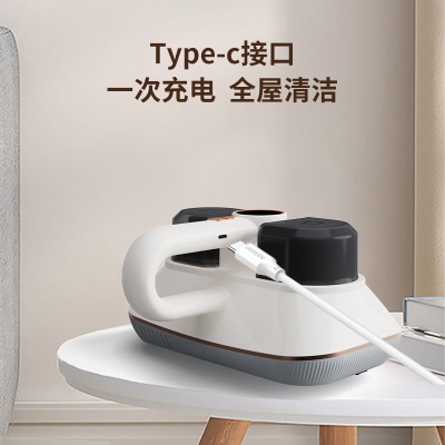 双杯强吸力除螨机家用拍打无线手持便携小型除螨吸尘器充电除螨仪