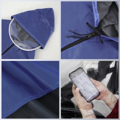 电瓶车户外骑行加厚加长成人全身单人电动车摩托车雨衣防暴雨雨披