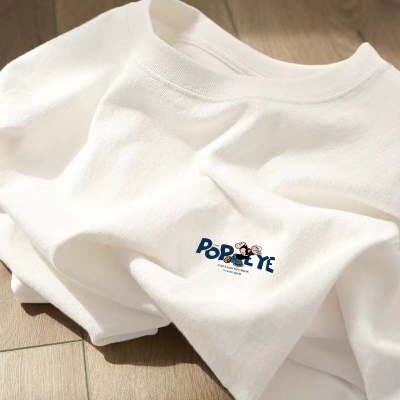 100%纯棉T恤女短袖夏季韩版白色宽松圆领学生上衣百搭打底衫ins潮