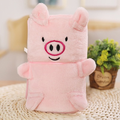 严选办公室午睡毯卡通可爱空调被车载活动礼品小毛毯披肩盖毯批发