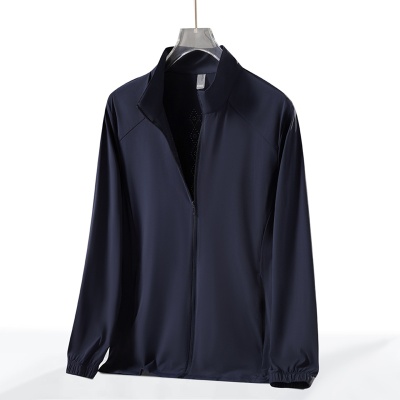 夏季无帽立领防晒衣男女防紫外线遮阳透气冰丝户外登山骑行皮肤衣